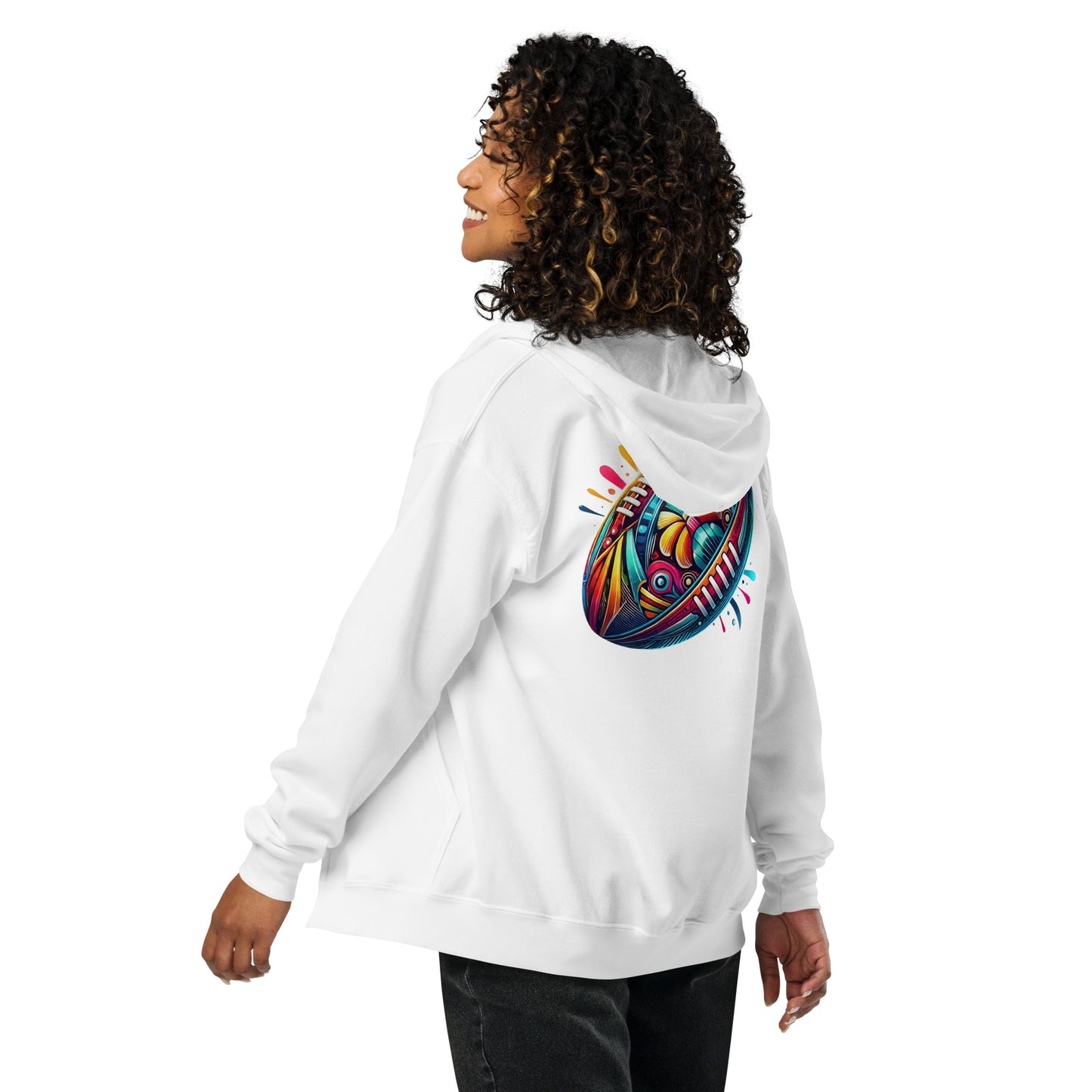 Sweat à capuche ballon couleur